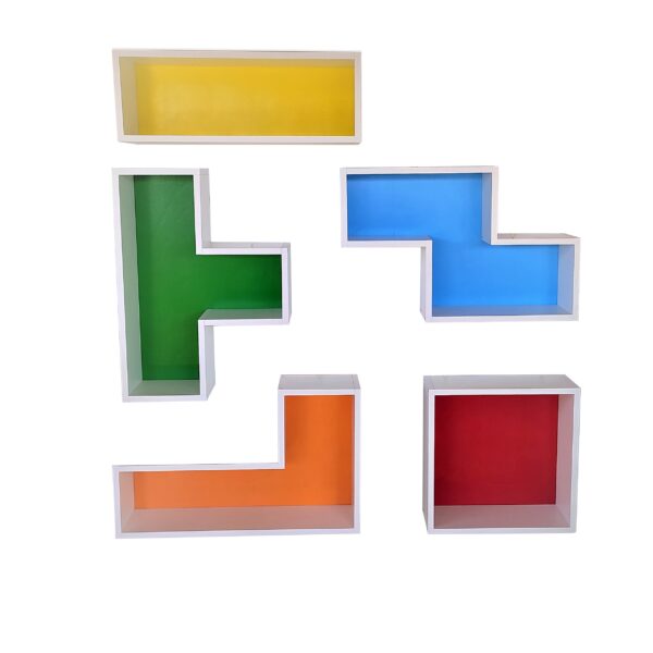 Alternative view of Ράφια Τοίχου Tetris Μαύρο Χρώμα