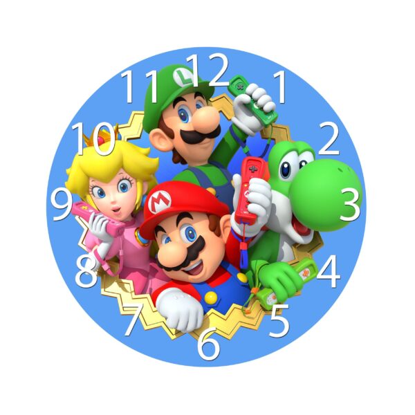 Παιδικό ρολόι τοίχου λευκό μοντέρνο