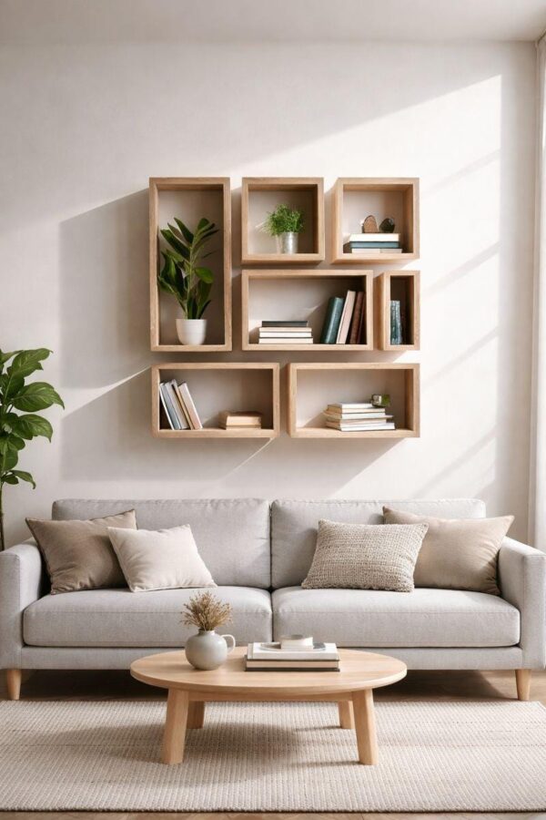 Βιβλιοθήκη Τοίχου Minimal Σχεδιο Set Medium